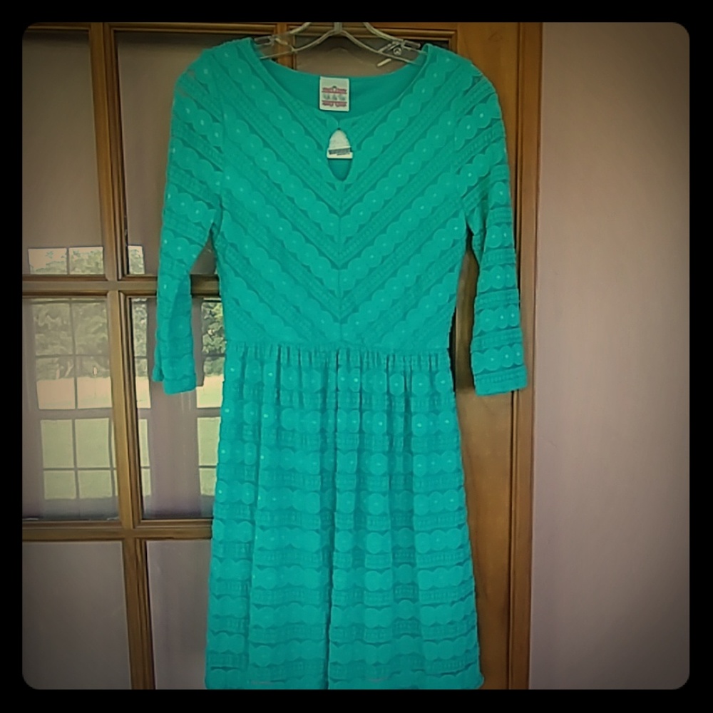 NWT...Turquoise Lace Dress